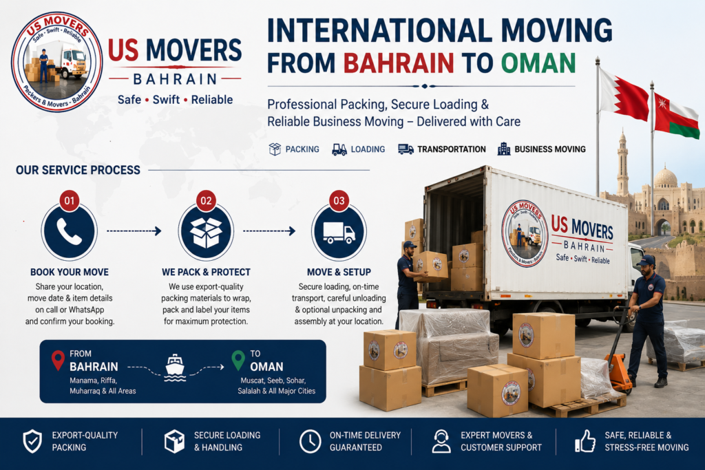 International Moving from Bahrain to Oman